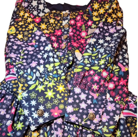 Disney Encanto Floral Baby Girl Long Sleeve Dress Size 2 - Picture 4 of 6